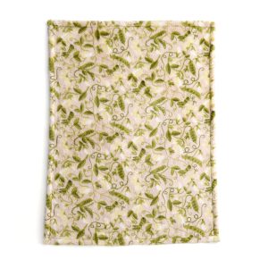 Welland Baby Blanket Pea pods in Fleece