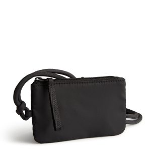 Zip Card Pouch Lanyard Moonless Night in Lightweight nylon