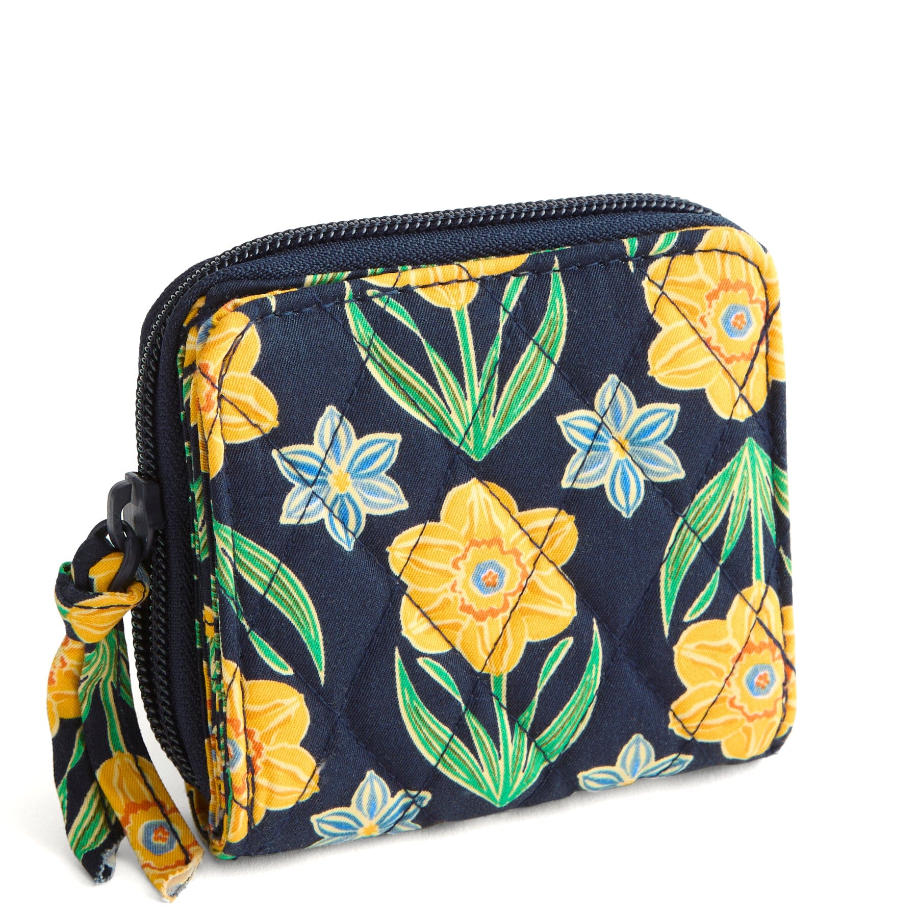 Small Zip-Around Wallet Daffodils in Premium cotton