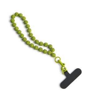 Beaded Phone Wristlet Spinach Green