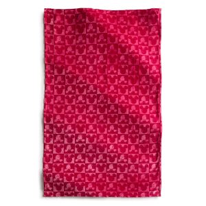 Disney Mickey Mouse Head Throw Blanket Beetroot pink in Fleece