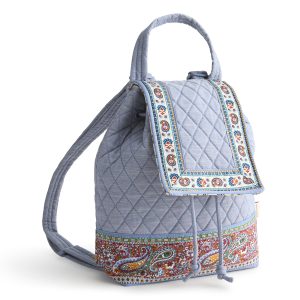 Original Drawstring Backpack Chambray in Premium cotton