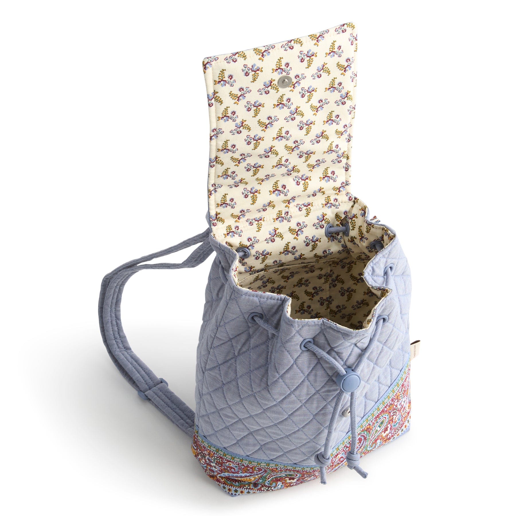 Original Drawstring Backpack Chambray in Premium cotton - Image 5