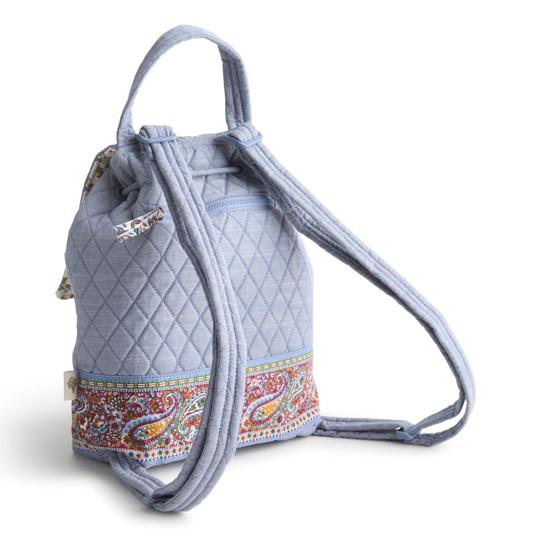 Original Drawstring Backpack Chambray in Premium cotton - Image 4
