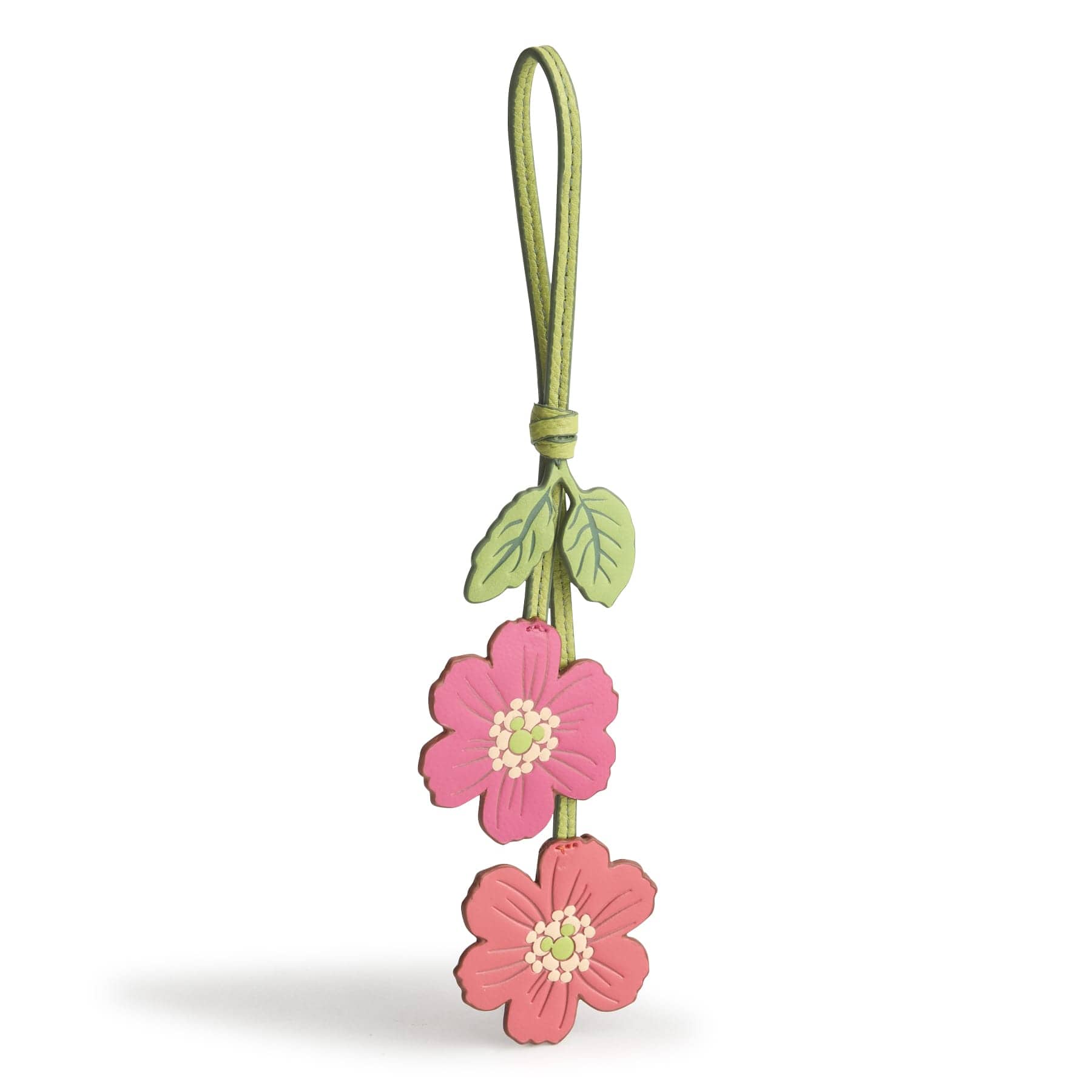 Disney Mickey Mouse Cosmos Bag Charm Mickey meadow bloom in Leather