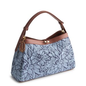 Frazier Shoulder Bag Dahlia dreams in Cotton jacquard