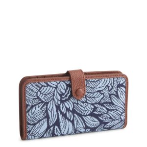Tab Wallet Dahlia dreams in Cotton jacquard