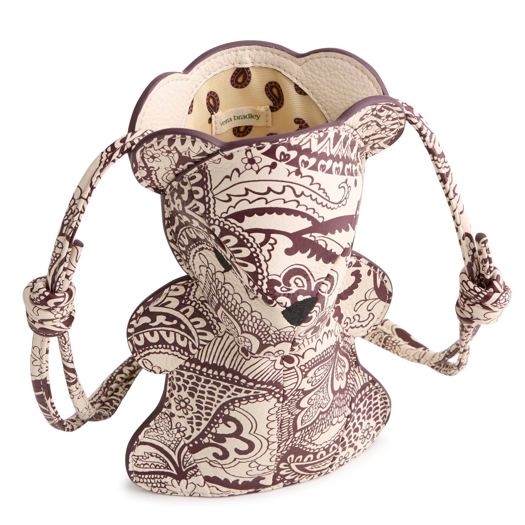 Classic Bear Crossbody Eclectic paisley cottage cream in Leather - Image 5