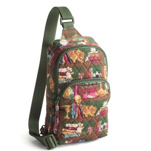 Harry Potter? Lorman Sling Backpack Hogwarts library in Premium cotton