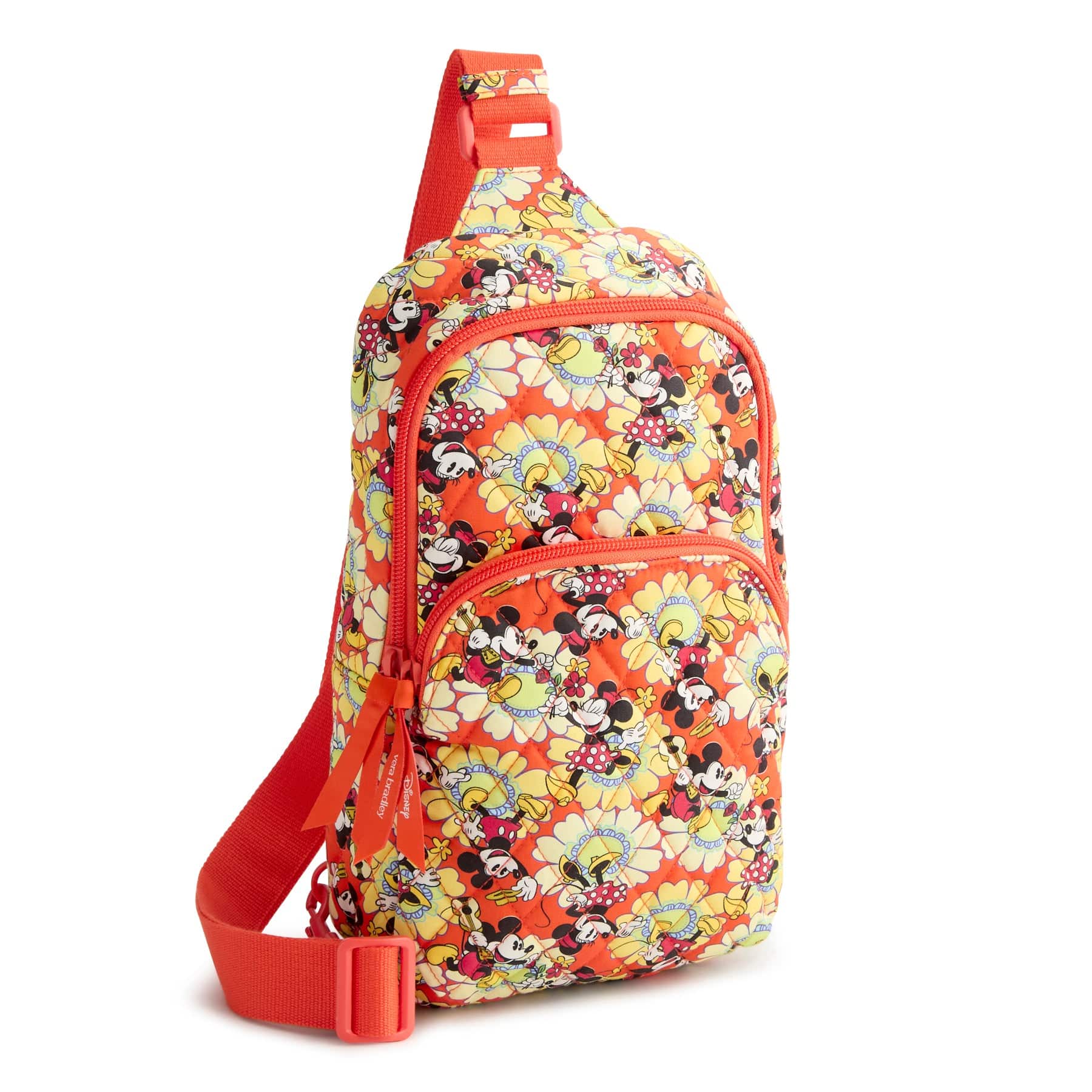 Disney Lorman Sling Backpack Mickey and minnie petal floral in Premium cotton