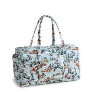 Disney Large Original Duffel Ski weekend mickey and friends in Premium cotton