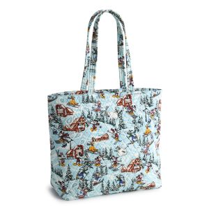 Disney Original Zip Tote Ski weekend mickey and friends in Premium cotton