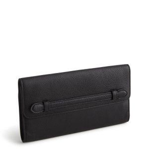 Verbena Clutch Moonless Night in Leather