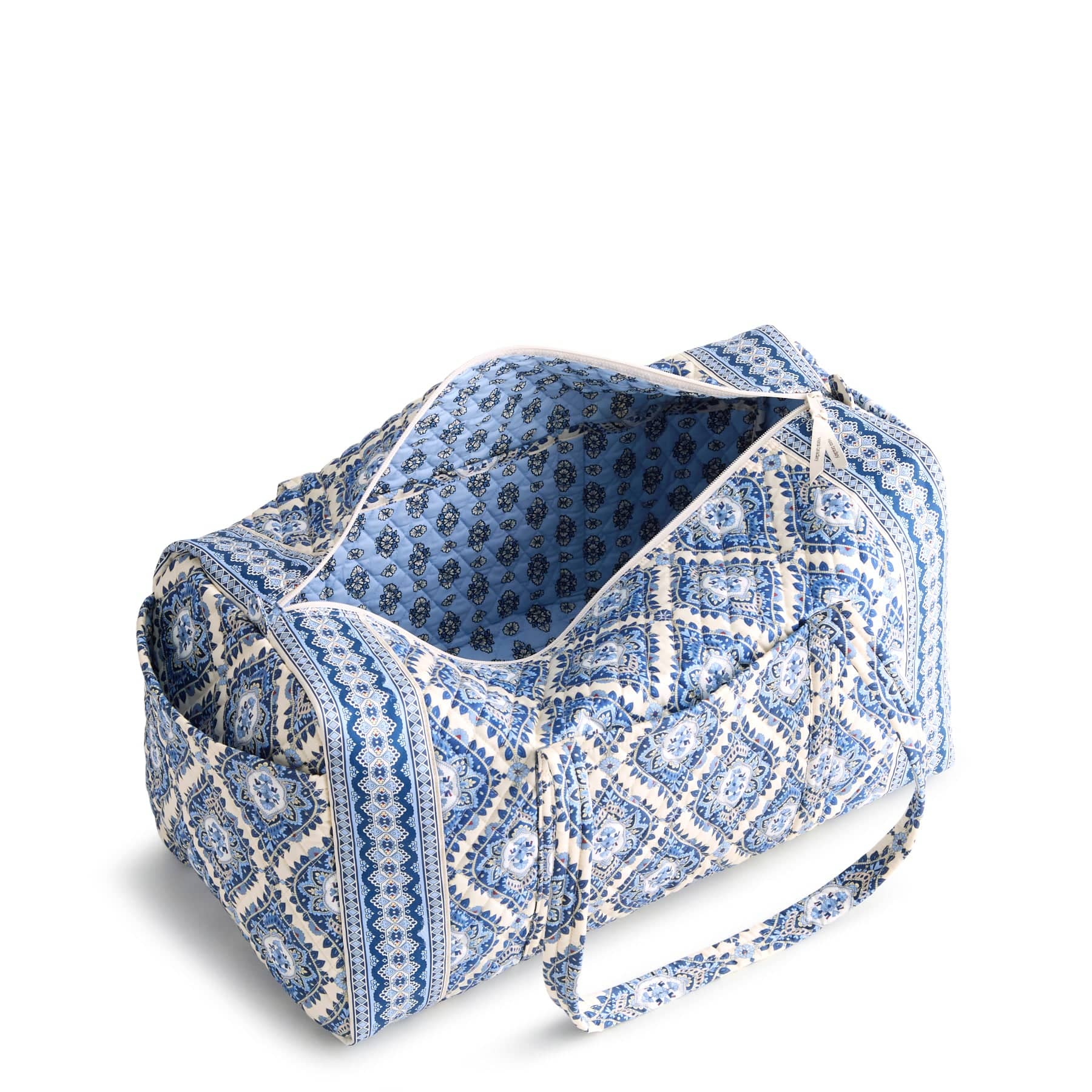 Large Original Duffel Bag Cambridge blues in Premium cotton - Image 3