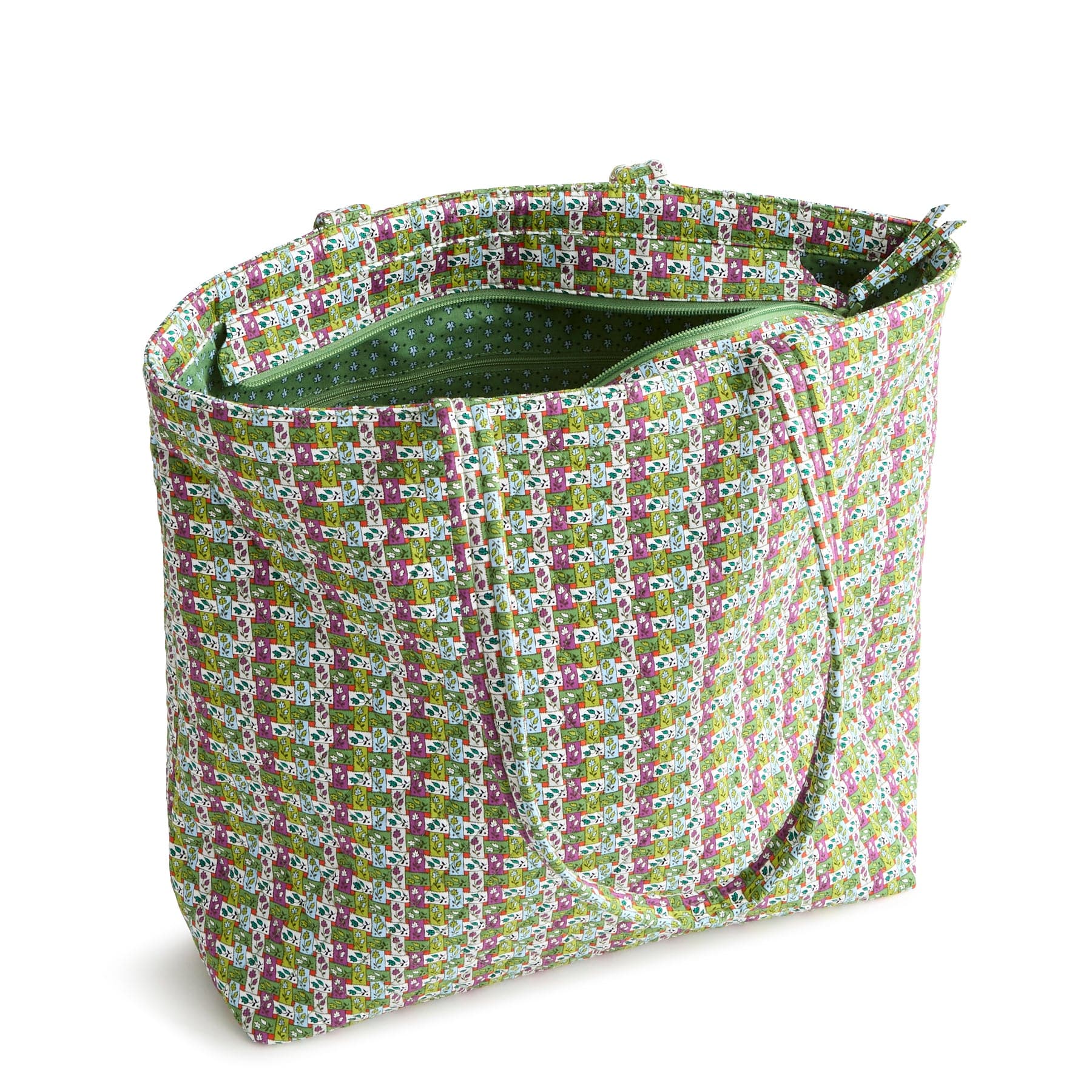 Original Zip Tote Bag Ribbon plaid in Premium cotton - Image 3