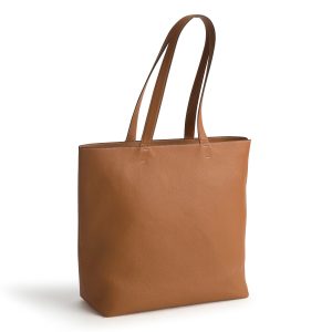 Original Zip Tote Bag Roasted Pecan in Leather