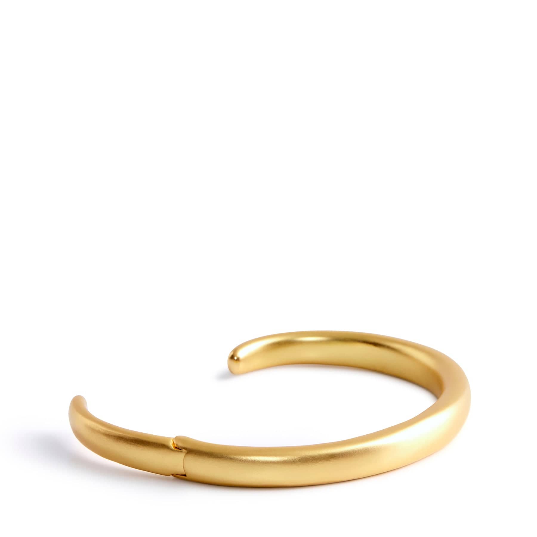 Gold Cuff Bracelet Satin Gold - Image 2