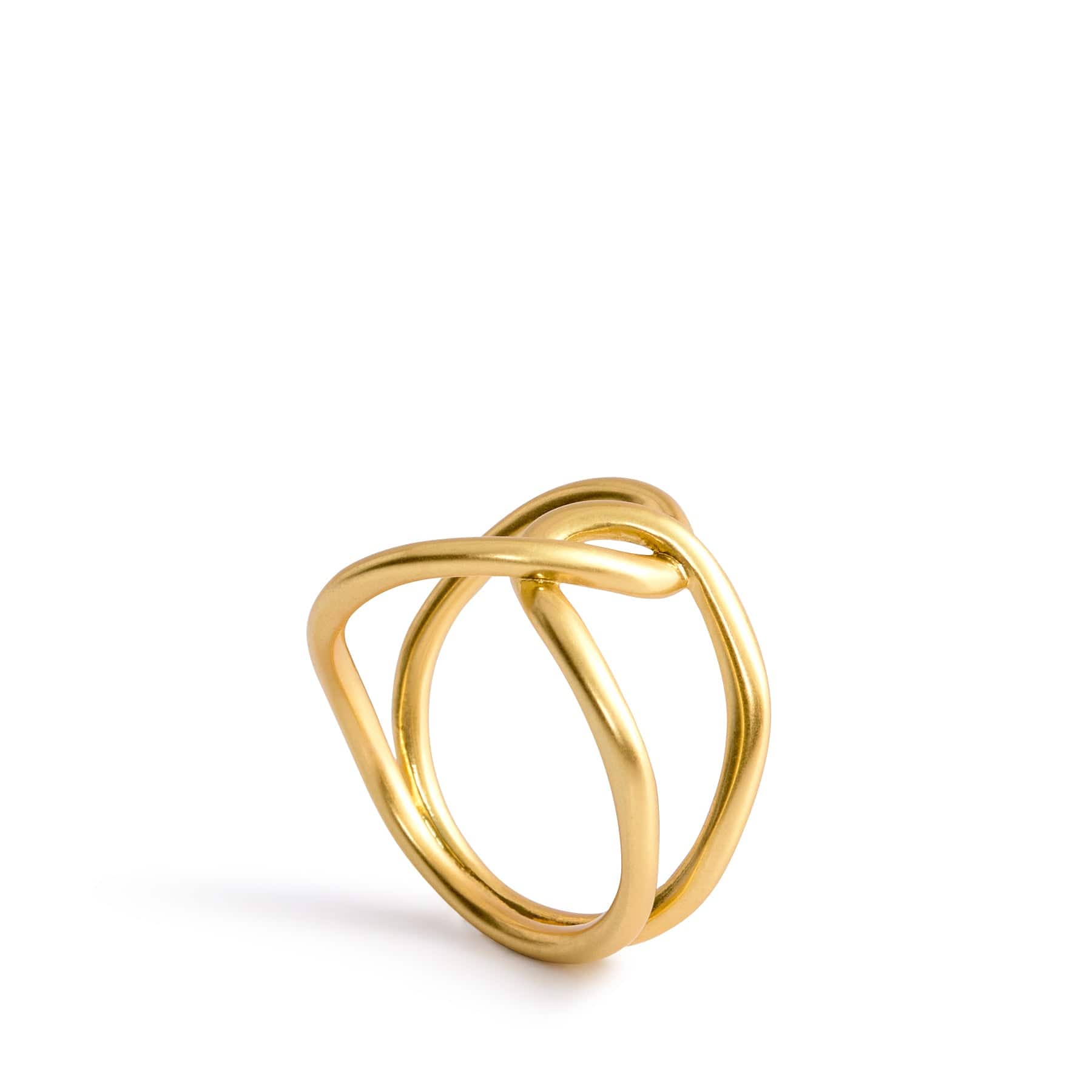 Knot Ring Satin Gold