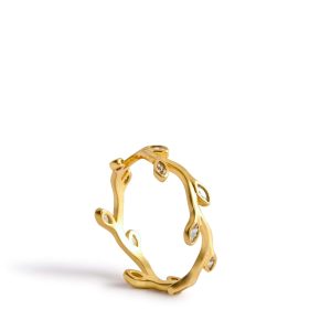 Vine Ring Satin Gold