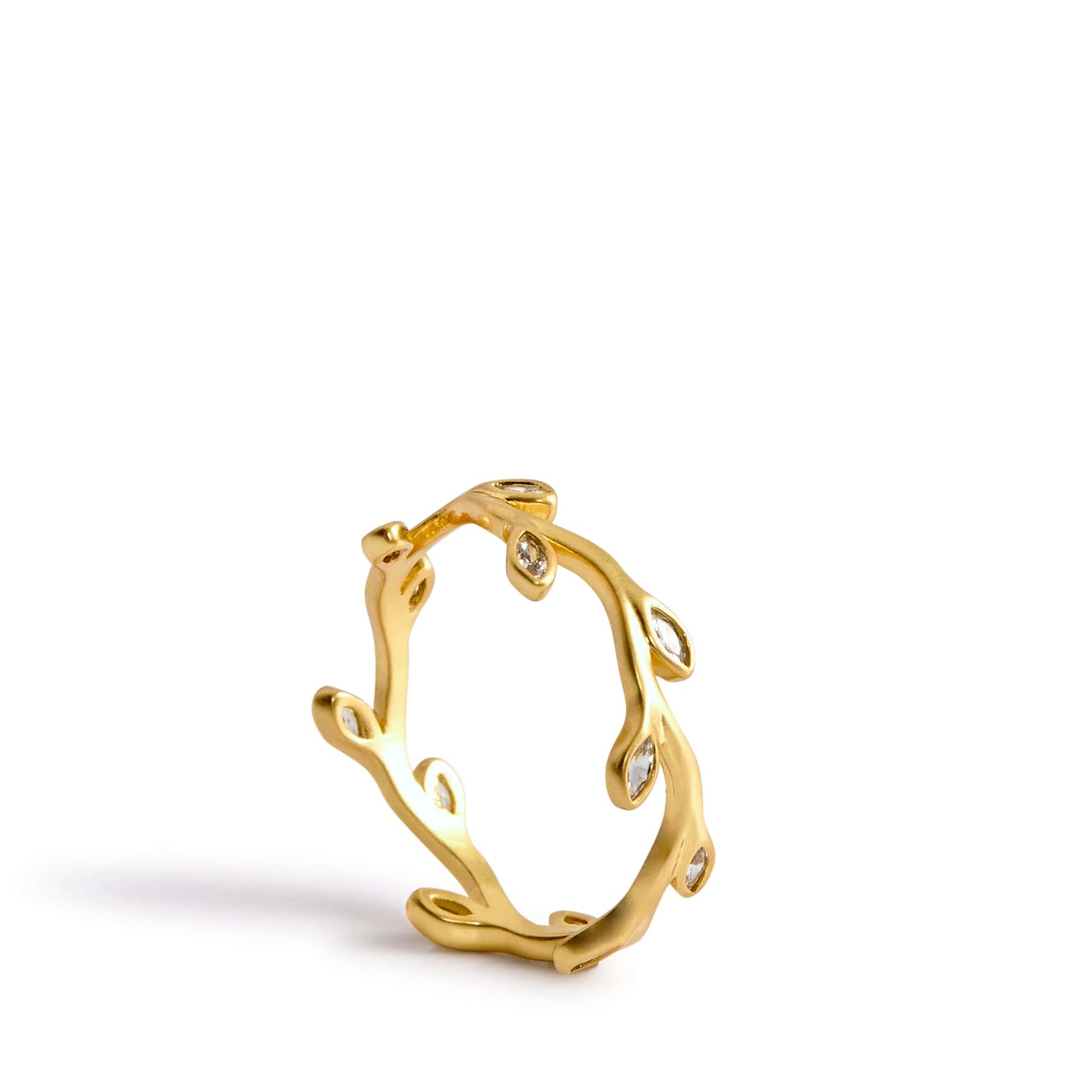 Vine Ring Satin Gold
