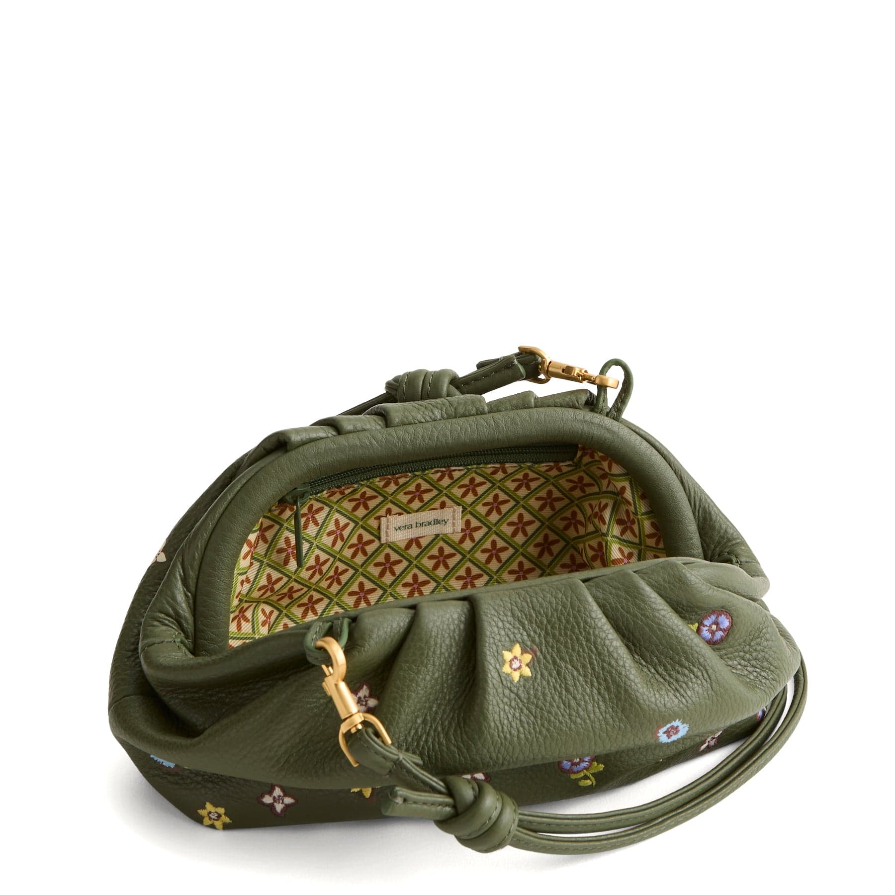 Small Taber Crossbody Bag Meadow bouquet bronze green in Leather - Image 4
