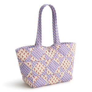 Small Hathaway Tote Bag Rachel ditsy patchwork in Premium cotton