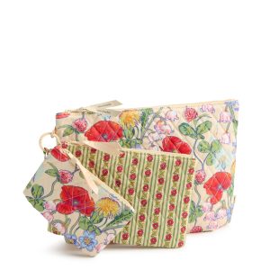 3 Pouch Organizer Set All the pretty wildflowers in Premium cotton