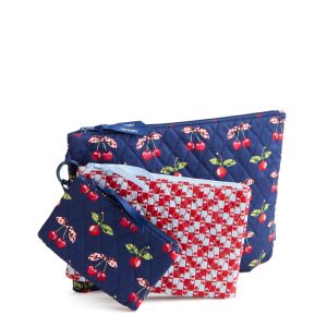 3 Pouch Organizer Set Cherry picking in Premium cotton