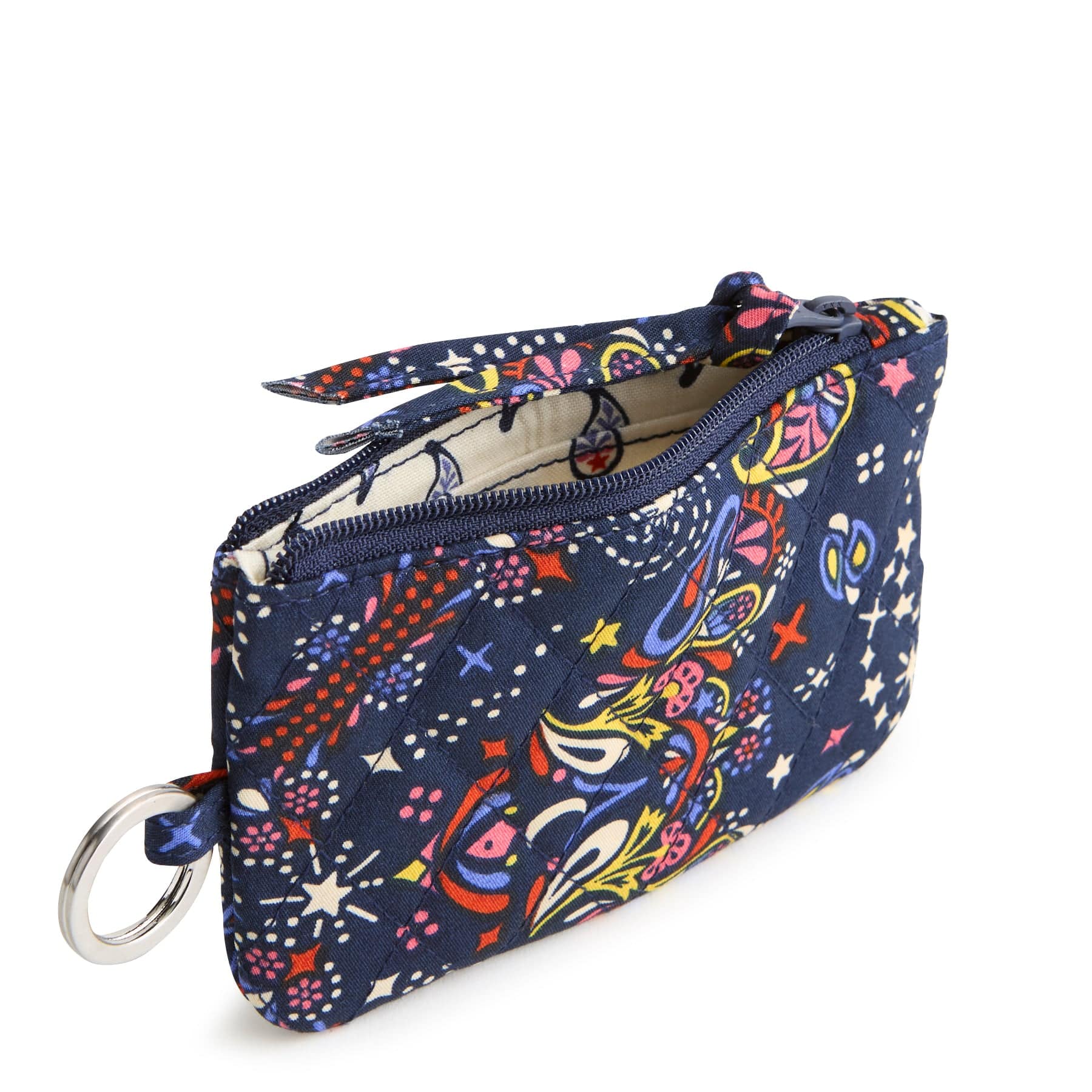 Zip ID Pouch w/Breakaway Lanyard Starry paisley in Premium cotton - Image 2
