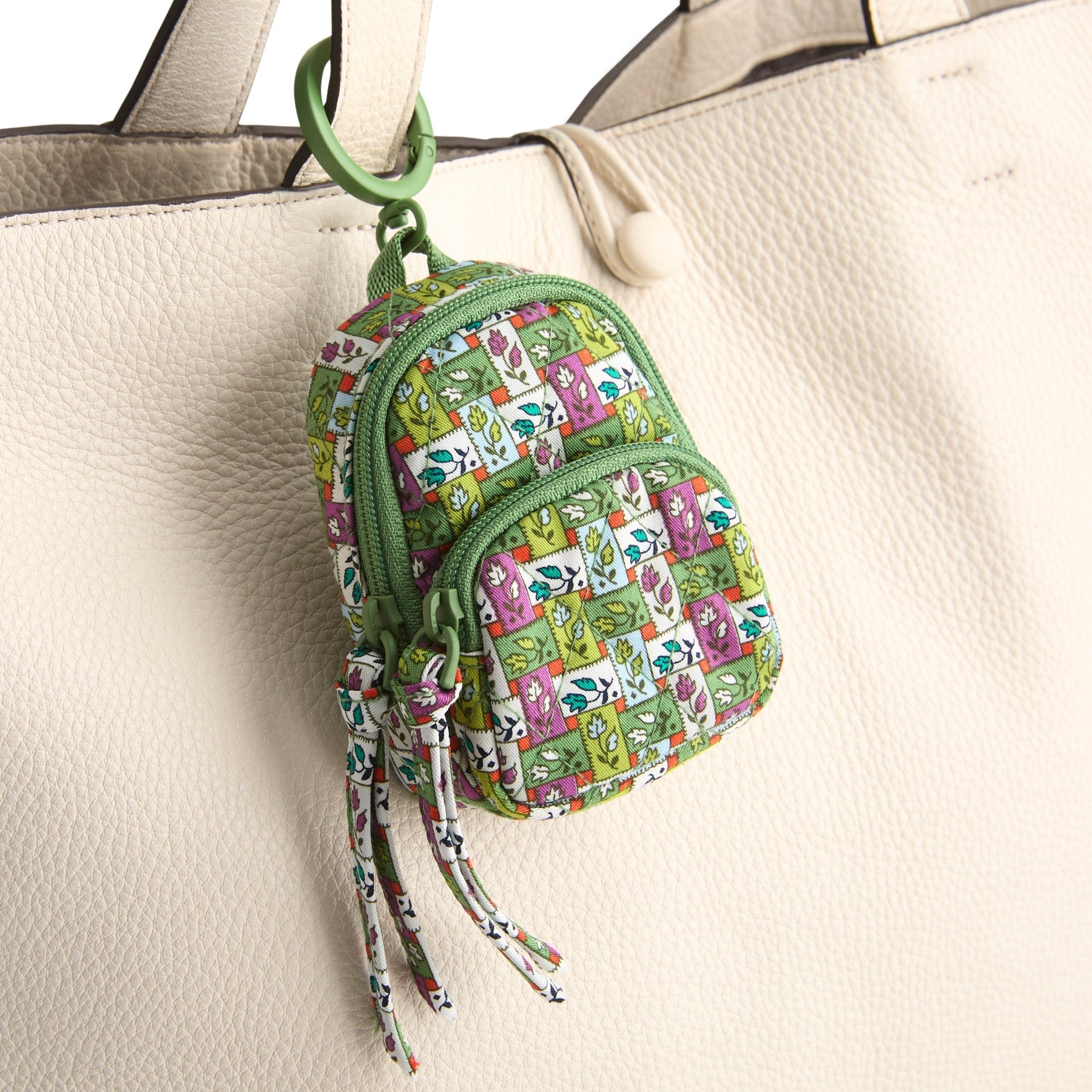 Bancroft Backpack Bag Charm Ribbon plaid in Premium cotton - Image 2