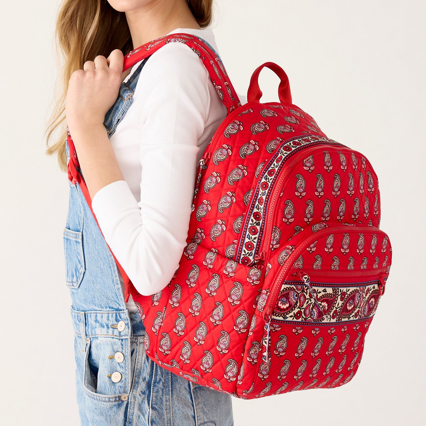 Bancroft Backpack Flowering paisley goji berry in Premium cotton - Image 2