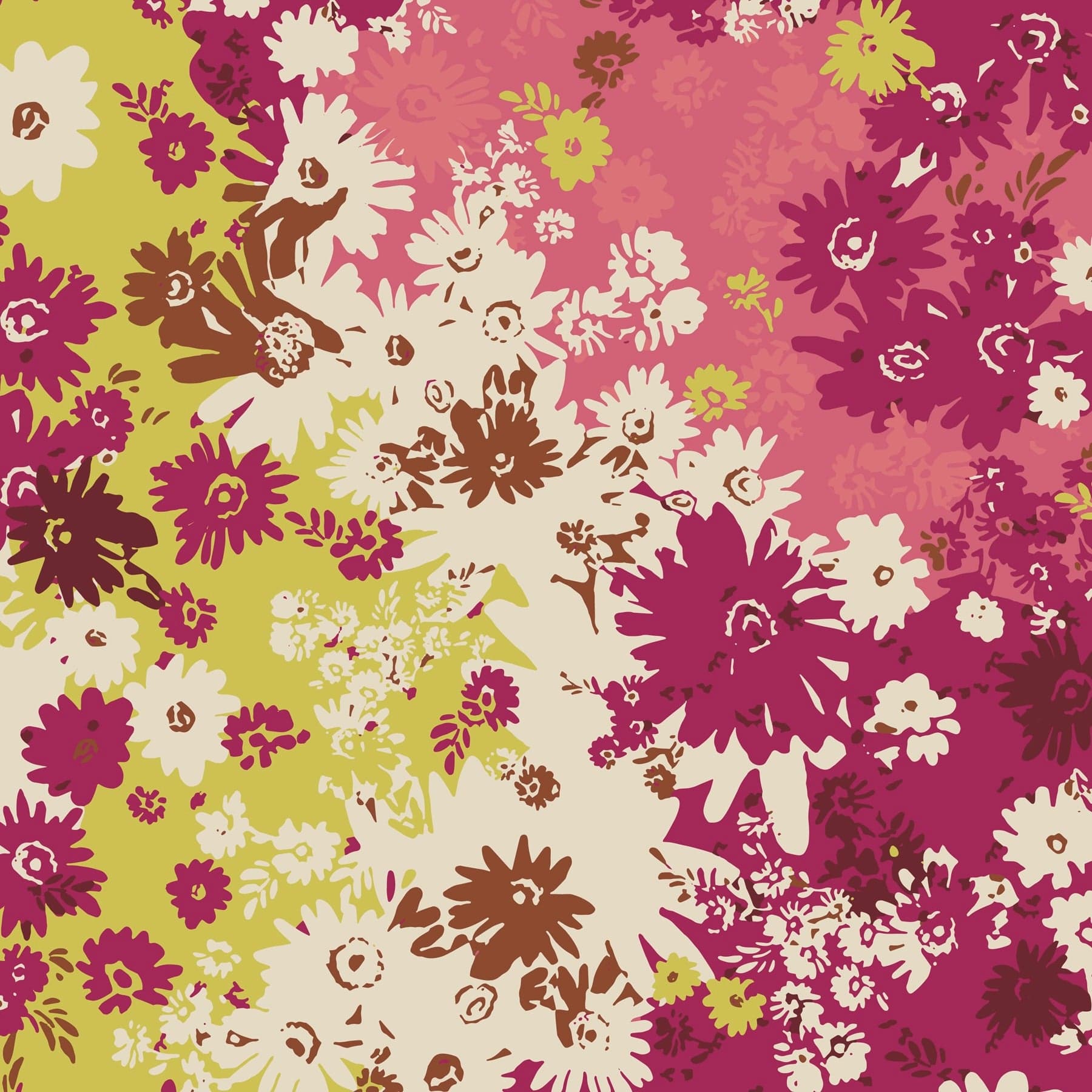 Small Tab Wallet Starstruck daisies in Premium cotton - Image 4