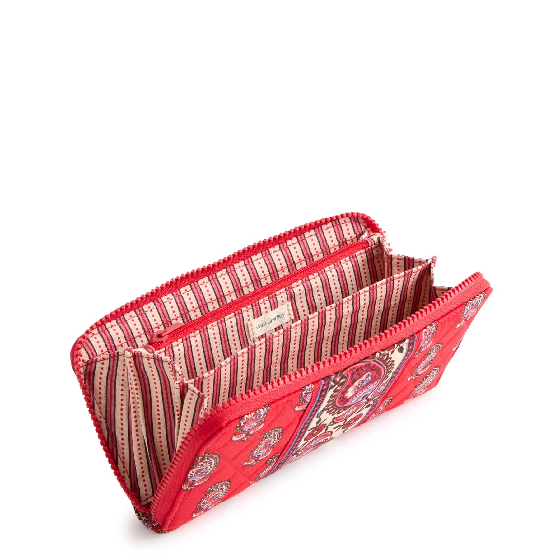 Continental Wallet Flowering paisley goji berry in Premium cotton - Image 3
