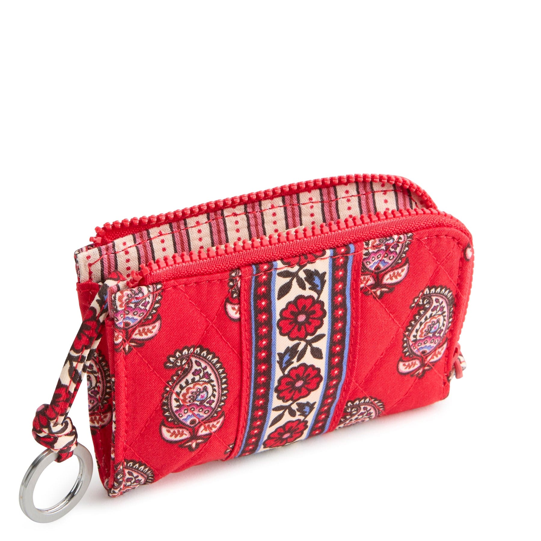 Zip Card Pouch Flowering paisley goji berry in Premium cotton - Image 2