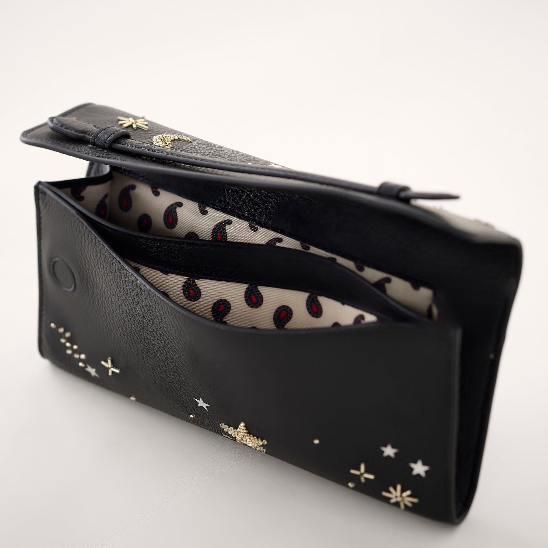 Verbena Clutch Starry moonless night in Leather - Image 3