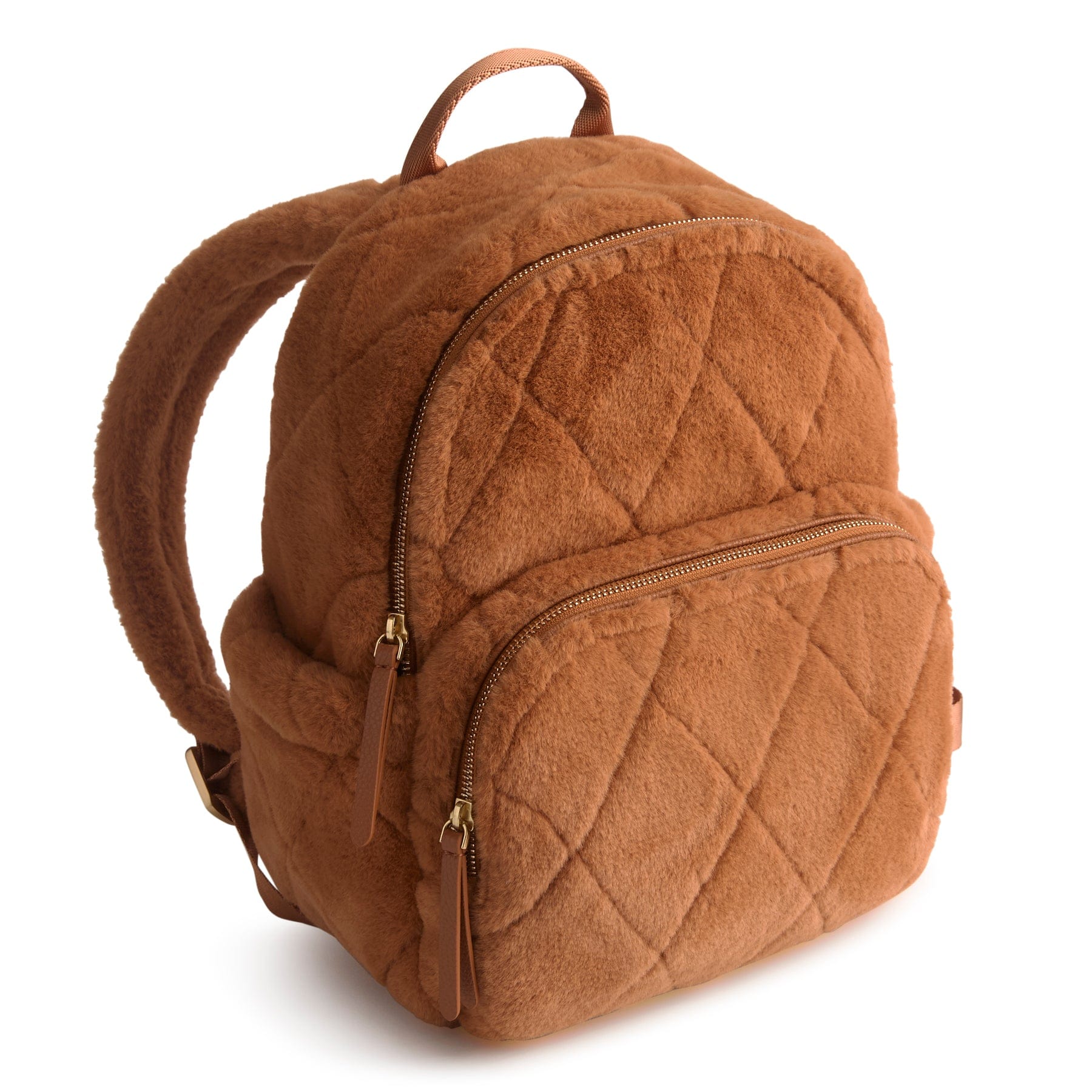 Small Banbury Backpack Roasted Pecan in Faux fur