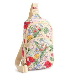 Lorman Sling Backpack All the pretty wildflowers in Premium cotton