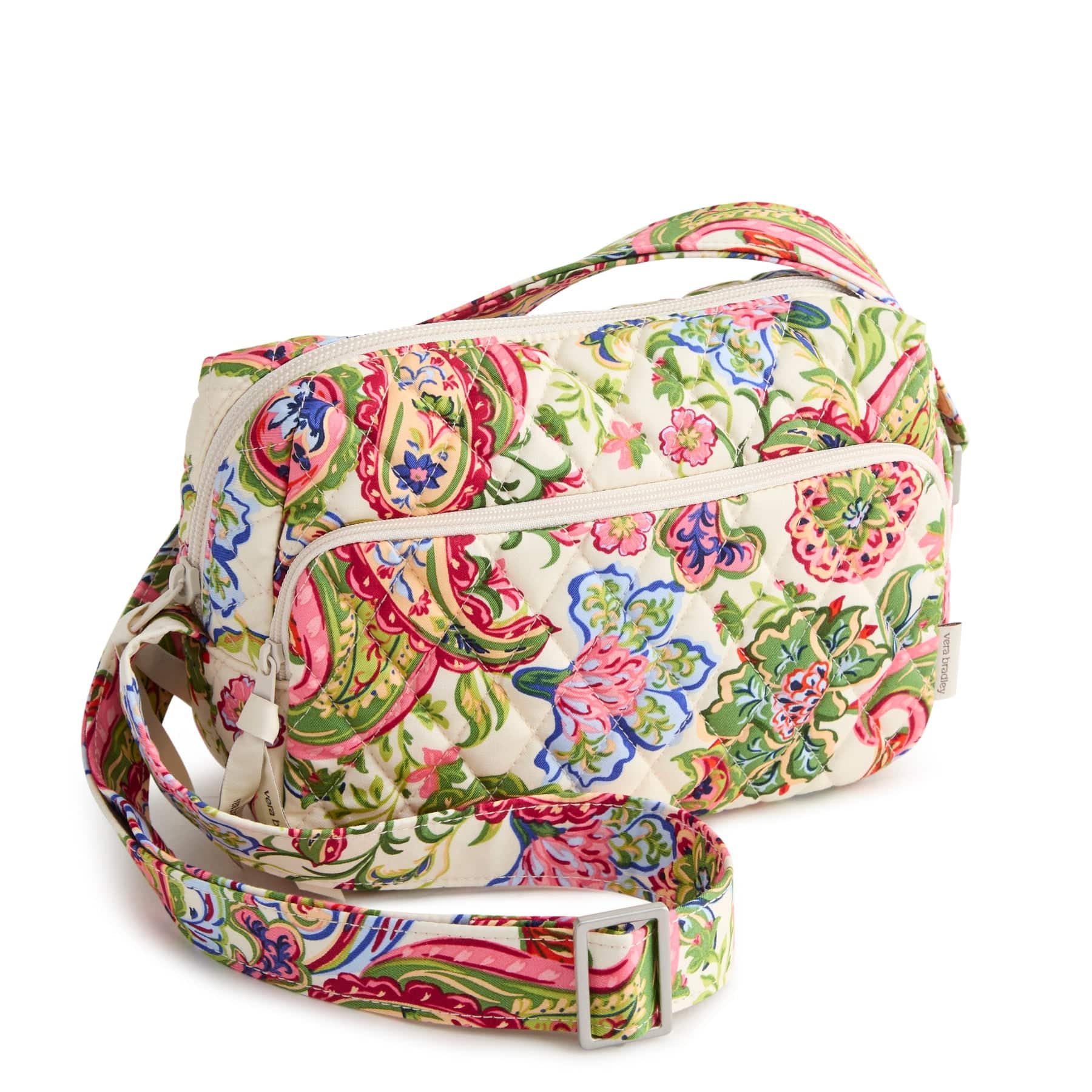 Becker Camera Bag Crossbody Vibrant paisley in Premium cotton