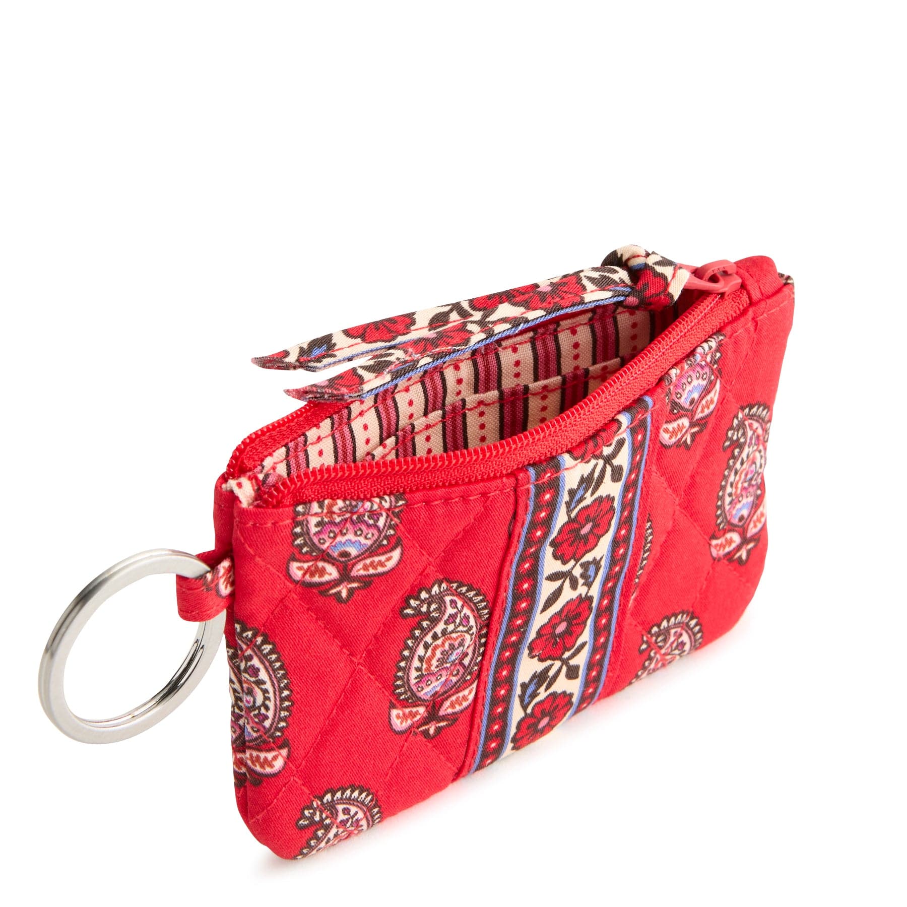 Zip ID Breakaway Lanyard Flowering paisley goji berry in Premium cotton - Image 2