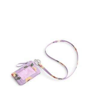 Zip ID Breakaway Lanyard Stamped ditsy floral