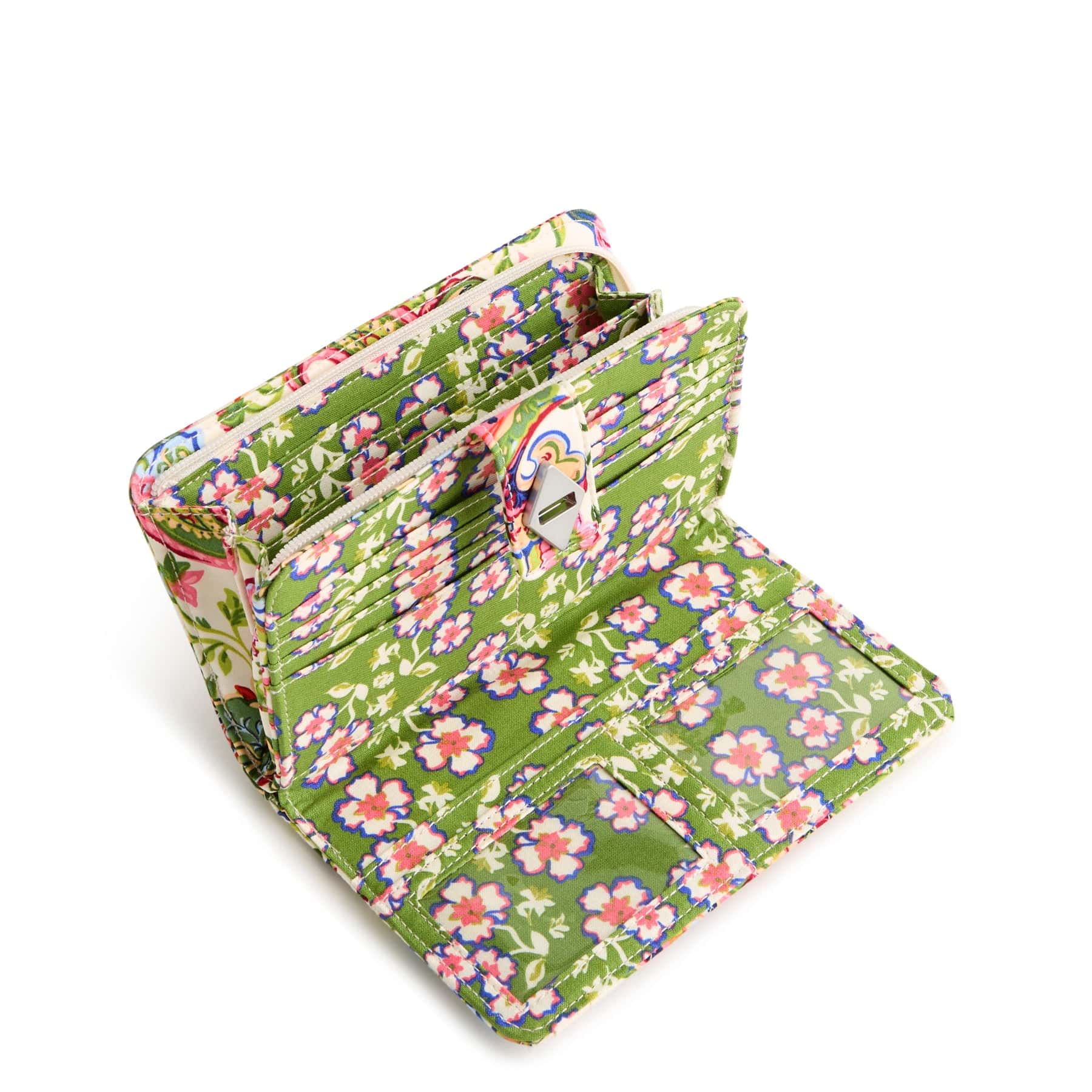 Turnlock Wallet Vibrant paisley in Premium cotton - Image 3