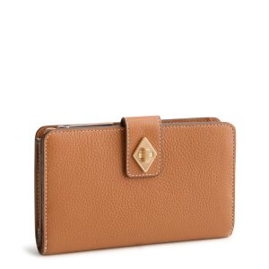 Turnlock Wallet Roasted Pecan in Leather