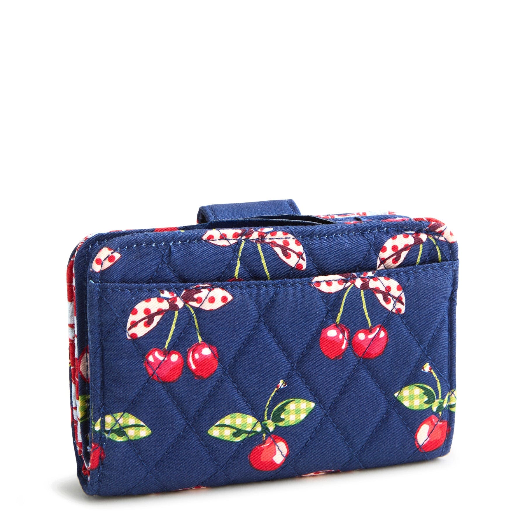 Small Turnlock Wallet Cherry picking in Premium cotton - Image 2