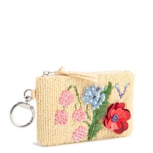 Beaded Zip Pouch All the pretty wildflowers in Beaded