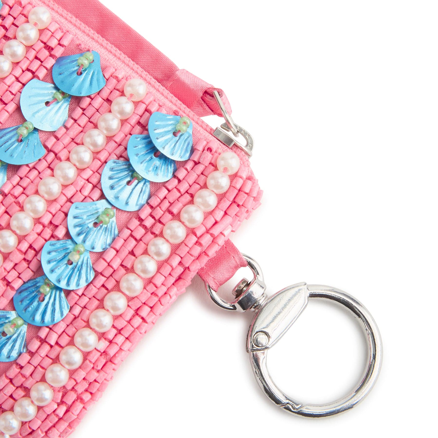 Beaded Zip Pouch Cottage shells in Beaded - Image 2