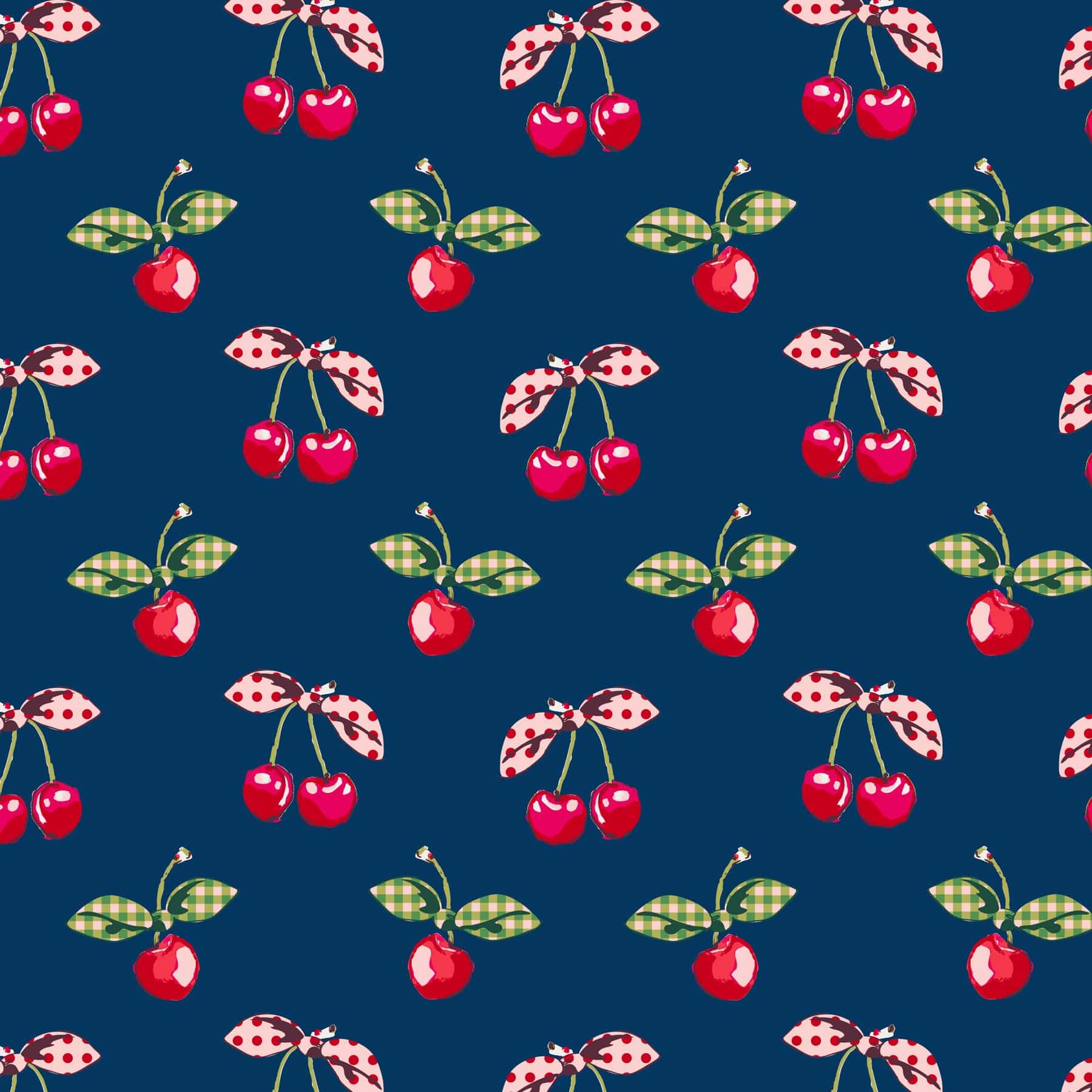 Beaded Zip Pouch Cherry picking in Beaded - Image 4