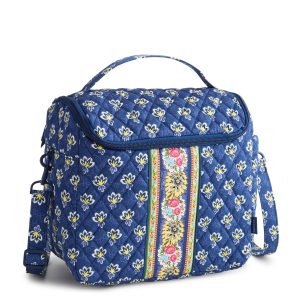 Lunch Crossbody Maison blue in Premium cotton