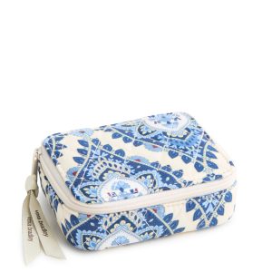Travel Pill Case Cambridge blues in Premium cotton