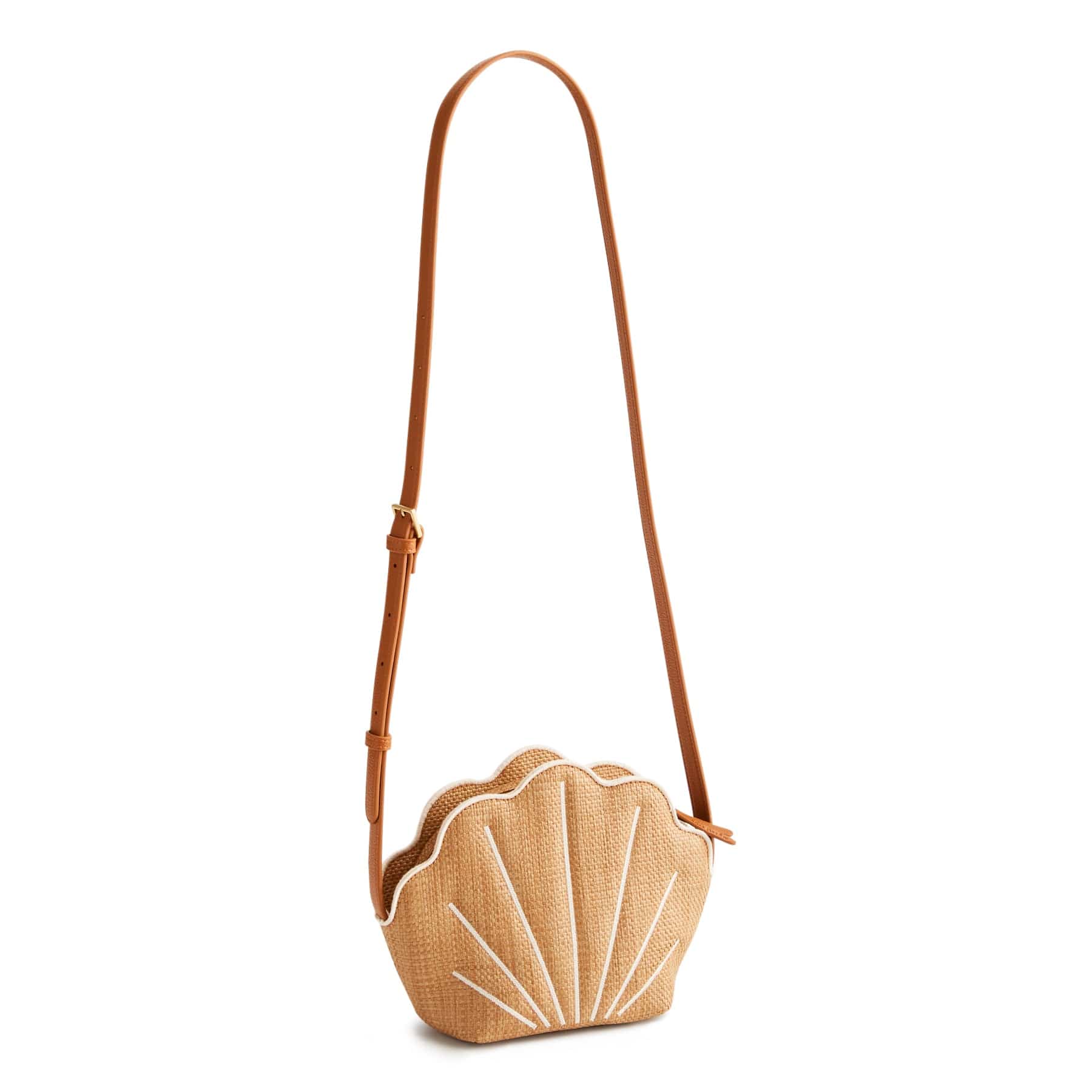 Shell Crossbody Shells in Woven faux straw - Image 3