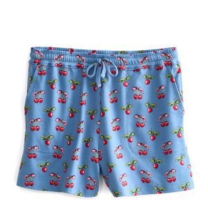 Pajama Shorts Cherry picking in Cotton